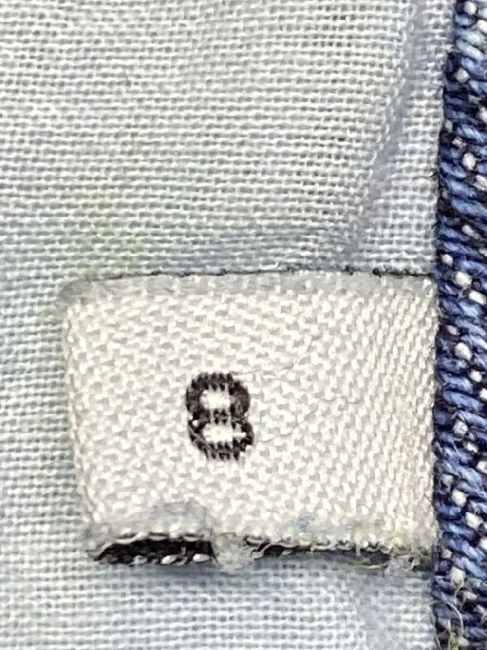 Maria Stanley Hank Pant Denim Wide Leg Jeans Frayed Hem High Rise Patch Pocket 8 - Picture 5 of 7